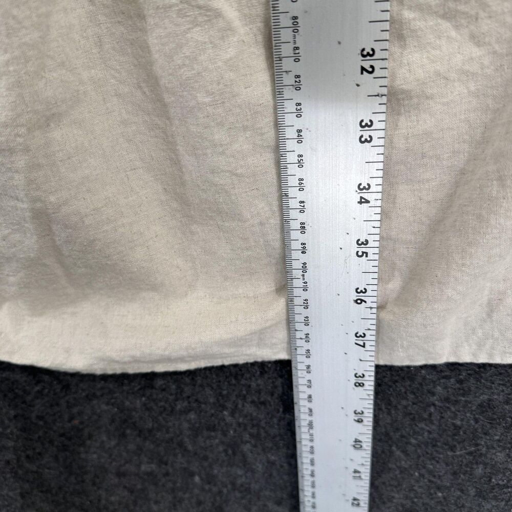 Saks Fifth Avenue Skirt Women's Small Beige Linen Cotton Tiered Maxi Boho - Picture 4 of 7